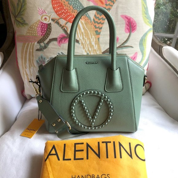 💚 NEW Mario VALENTINO Minimi Rock Dollaro Satchel - Picture 1 of 11